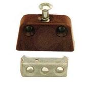 GIUNZIONE TRAPEZ. PLASTICA MARRONE - CONF. DA 50 PEZZI