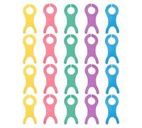 GIUPLOKID Bobine di plastica per Filo da Ricamo, 100 Pezzi di plastica for Bobina in Lana, Organizer Multicolore, Accessori for Cucire, 10,5 x 4,8 0,2 cm