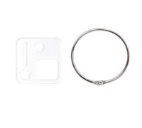 GIUPLOKID Bobine di plastica per Filo da Ricamo, 36 Pezzi di Filo Acrilico Gocce Tavole a Vento Bobine interdentale Organizer for Punti Croce Trasparente