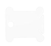 GIUPLOKID Bobine di plastica per Filo da Ricamo, Bobine di plastica for avvolgitore Manuale Filato Multicolore da 500 Pezzi for riporre Ricami a Punto Croce(White s)