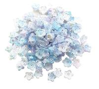 GIUPLOKID Cappucci per Perline a Forma di Fiore in Acrilico, Cappucci con Perline in Acrilico Campanula 7x13mm Accessori for Gioielli Distanziatori for Braccialetti ciondoli 500 Pezzi(Color6)