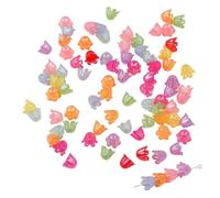 GIUPLOKID Cappucci per Perline a Forma di Fiore in Acrilico, Cappucci con Perline in filigrana distanziatore Cavo Fiore in Acrilico Multicolore 11x8mm 270-810 Pezzi(Style D Mixing,270pcs 11x8mm)
