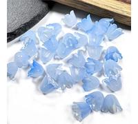 GIUPLOKID Cappucci per Perline a Forma di Fiore in Acrilico, Multicolor 11x9mm 300-600 pz Perline Floreali distanziatori Cappucci opachi creazione di Gioielli(Royal Blue,600pcs 11x9mm)