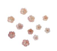 GIUPLOKID Cappucci per Perline a Forma di Fiore in Acrilico, Perline Cave distanziatrici Cappucci con Perline in filigrana a Fiore in Acrilico Rosa 8-12mm 20/40/100 Pezzi(Pink 20pcs,10mm)