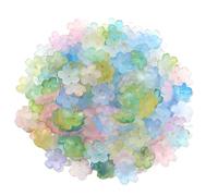 GIUPLOKID Cappucci per Perline a Forma di Fiore in Acrilico, Perline distanziatrici a Forma di Fiore in Acrilico Multicolore, 500/1000 Pezzi, for Gioielli Fai da Te(Mixed,500pcs)