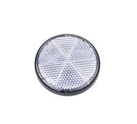 GIUPLOKID Catadiottri per Pali di cancello, Catarifrangenti for Moto rettangolari Rotondi autoadesivi Multicolori da 4 Pezzi(Brown)