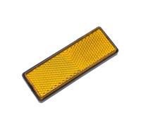 GIUPLOKID Catadiottri per Pali di cancello, Catarifrangenti for Moto rettangolari Rotondi autoadesivi Multicolori da 4 Pezzi(White)