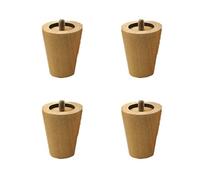 GIUPLOKID Gambe per mobili in legno, Gambe for tavolo coniche in legno 4 pezzi Colore 6-40 cm 400 kg(5.9in(15cm))