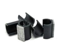 GIUPLOKID Gambe per mobili in legno, Poggiapiedi for Mobili In Feltro A Forma Di U, Bianco E Nero, 8-25 Mm, Confezione Da 24(White,12mm)