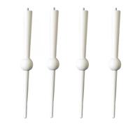 GIUPLOKID Gambe per mobili in legno, Set di gambe for mobili ricambio in legno massello 4 dimensioni multiple multicolori(White 35cm/13.8in)