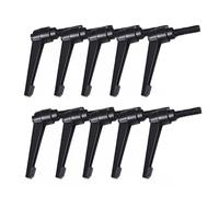 GIUPLOKID Maniglia a leva di serraggio filettata, Maniglia a cricchetto con pulsante filettato maschio regolabile da 10 pezzi M4-M16 for macchinari nera(M8*60)