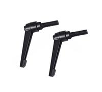 GIUPLOKID Maniglia a leva di serraggio filettata, Maniglia con pomello regolabile da 2 pezzi filettatura maschio M4-M16 e pulsante for macchinari(M5*25)