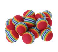 GIUPLOKID Palla da golf in schiuma, Confezione da 20 palline pratica in spugna a righe, multicolore