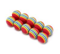 GIUPLOKID Palla da golf in schiuma, Palline da allenamento in spugna golf in schiuma multicolore, confezione 10(Red)