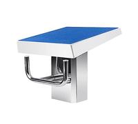 GIUPLOKID Piattaforma di Immersione da Piscina Pesante, Piattaforma for Immersioni Base in Acciaio Inossidabile 304 Antiscivolo a Due Gradini Blu 19,7x19,7x15,7 Pollici
