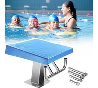 GIUPLOKID Piattaforma di Immersione da Piscina Pesante, Piattaforma for Trampolino Acciaio Inossidabile 304 Inclinazione 15° 550 libbre Impugnatura Standard aggiornata(Standard)