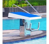 GIUPLOKID Piattaforma di Immersione da Piscina Pesante, Piattaforma for Tuffi for Piscina in Acciaio Inossidabile 304 con inclinazione di 15 Gradi Competizione for Interni ed Esterni(Upgraded)
