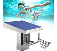 GIUPLOKID Piattaforma di Immersione da Piscina Pesante, Trampolino Due Modelli in Acciaio Inossidabile 304 Inclinazione di 15 Gradi Antiscivolo Carico 250 kg(Upgraded)