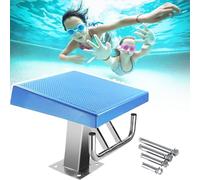 GIUPLOKID Piattaforma di Immersione da Piscina Pesante, Trampolino Due Modelli in Acciaio Inossidabile 304 Inclinazione di 15 Gradi Antiscivolo Carico 250 kg(Standard)