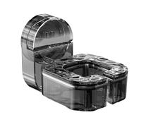 GIUPLOKID Scaffale portaoggetti per Parrucchieri, Porta Asciugacapelli 2 Pezzi Ventosa a Parete Doppio Colore 12.3x7.7x9.3cm(Grey)