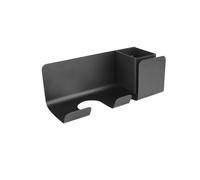 GIUPLOKID Scaffale portaoggetti per Parrucchieri, Porta Asciugacapelli E Piastra da Parete in Alluminio Multicolor Tazza Singola/Doppia(Black Single Cup)