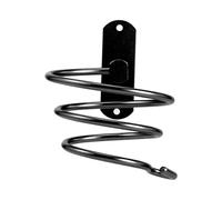 GIUPLOKID Scaffale portaoggetti per Parrucchieri, Supporto for asciugacapelli da Parete, Supporto a Spirale in Alluminio, 2 Pezzi, 135x120x110 mm, Multicolore(Black)