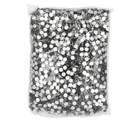 GIUPLOKID Strass Hotfix Flatback, Flatback Crystal AB Strass Non termoadesivi Multicolor Ss3-Ss20 14400pz(Black Diamond,Ss4 14400pcs)