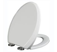 Giural Tavoletta WC Universale, Copriwater Ideal Standard, Facile Installazione Coperchio del Water in PP, Copriwater con Attacco in Acciaio Inossidabile, Copriwater A Forma di V,36 * 45cm