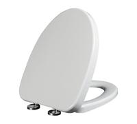 Giural Tavoletta WC Universale, Copriwater Ideal Standard, Facile Installazione Coperchio del Water in PP, Copriwater con Attacco in Acciaio Inossidabile, Copriwater A Forma di V,37 * 46cm