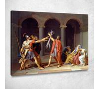 Giuramento Degli Orazi Jacques Louis David, jld22 quadro stampato su tela