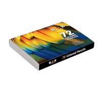 Giuraupi 72 Matite Colorate Preparato Color Sketch Matite Art Forniture Grassetto da 3 Mm con Custodia per Studenti Principianti Adulti Artisti Disegnare Disegno da Colorare (72