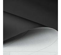 GIURI TESSUTI - CAPRI, Tessuto Contract in Ecopelle Nautica, Ignifugo, Anti-UV, Antibatterico, Impermeabile - per Tappezzeria d'Interni, Esterni, Barche, Auto, Moto (5 MT, NERO)