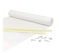 Giuri Tessuti - Fasce in TESSUTO Outdoor per copertura ad onda di Pergola e Gazebo - Telo ombreggiante da esterno (BIANCO, 45x250cm)