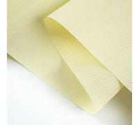 Giuri Tessuti - Fascia Ombreggiante in PVC Microforato da 330 g/m² per Pergola e Gazebo - Telo Copertura a Onda da Esterno al Metro Lineare (H 50 cm, Crema)