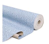 Giuri Tessuti - MOLLY DAILY, La Tovaglia Proteggi Tavolo a Fantasia - Mollettone Gommato Paracolpi, Copritavolo, Antiscivolo (180x130 CM, FOLIAGE AZZURRO)