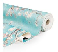 Giuri Tessuti - MOLLY SIGN: Proteggi Tavolo di Design - Mollettone Gommato Antiscivolo che Valorizza la Tua Tavola (135x240 CM, BLUE BLOSSOM)