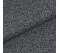 GIURI TESSUTI - PENELOPE, Tessuto Effetto Canapone - Idrorepellente e Antimacchia, Ideale per Arredo e Tappezzeria - Altezza 140 cm (Al Metro, Grigio)