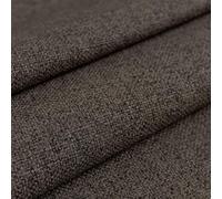 GIURI TESSUTI - PENELOPE, Tessuto Effetto Canapone - Idrorepellente e Antimacchia, Ideale per Arredo e Tappezzeria - Altezza 140 cm (10 Metri, Marrone)