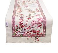 GIURI TESSUTI - RUNNER Centrotavola in tessuto Gobelin Jacquard, Realizzato a mano in Italia (RUNNER - SAKURA)