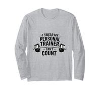 Giuro Che Il Mio Personal Trainer Non può contare Divertente Allenamento in Palestra Maglia a Manica