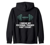 Giuro Che Il Mio Personal Trainer Non può contare Felpa con Cappuccio