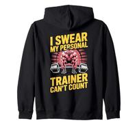 Giuro Che Il Mio Personal Trainer Non può contare Felpa con Cappuccio