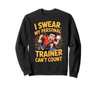 Giuro Che Il Mio Personal Trainer Non può contare Il Fitness Felpa