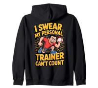 Giuro Che Il Mio Personal Trainer Non può contare Il Fitness Felpa con Cappuccio