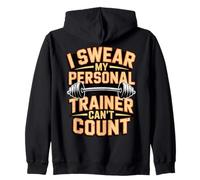 Giuro Che Il Mio Personal Trainer Non può contare la Palestra Felpa con Cappuccio