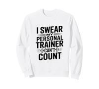 Giuro Che Il Mio Personal Trainer Non può contare l'umorismo in Palestra Felpa