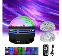Giurui Aurora Dimension Light, proiettore Aurora, lampada Aurora, 2 in 1 aurora boreale e proiettore onde oceaniche con 14 effetti di luce (1 pz)