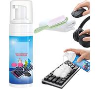Giurui Foam Cleaner for Keyboard & Mouse, Keyboard & Electronics Cleaning Kit with Brush & Cloth, Quick-Drying Formula That Residue, for Keyboards, Gaming Mice, and Laptop Touchpads (1 Pcs)