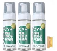 Giurui Haibus Active Foam Sneaker Cleaner Set - Kit di pulizia per scarpe bianche, Deep Clean, schiuma ricca, riduce la deformazione e l'invecchiamento precoce per scarpe, 3 pezzi, Taglia unica