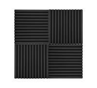 Giurupi 12pcs/ Pack Studio Schiuma Isolamento Panorami Panoramici Assorbenti Spugna Insonorizzata 30 * 30 * 2,5 cm/ 12 * 12 * 1in (12 pezzi)